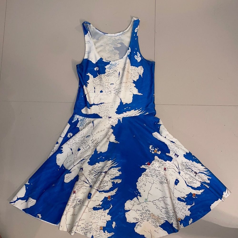 Game of Thrones Map Dress Sz. Small